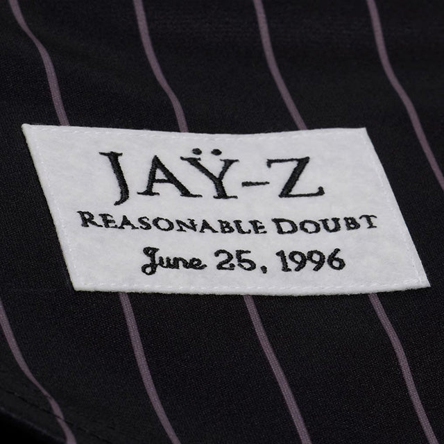 JAY-Z リーズナブル ダウト30周年記念 海外取寄 ミッチェル&ネス x ニューヨーク ヤンキース ユニフォームジャージー JAY-Z30 REASONABLE DOUBT BASEBALL JERSEY BLACK