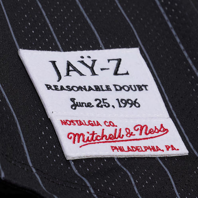 JAY-Z リーズナブル ダウト30周年記念 海外取寄 ミッチェル&ネス x ニューヨーク ヤンキース ユニフォームジャージー JAY-Z30 REASONABLE DOUBT MESH BASEBALL JERSEY BLACK