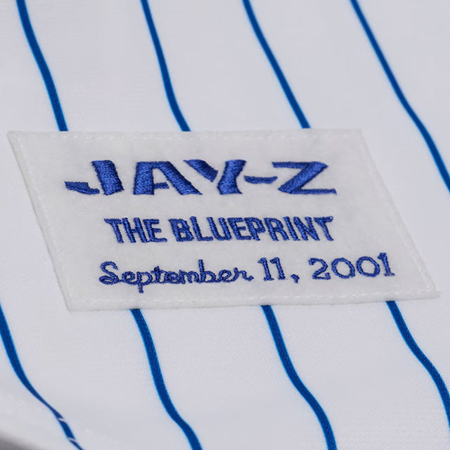 JAY-Z ザ ブループリント25周年記念 海外取寄 ミッチェル&ネス x ニューヨーク ヤンキース Tシャツ JAY-Z30 THE BLUEPRINT BASEBALL JERSEY WHITE