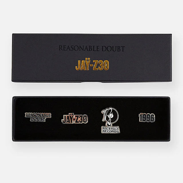 JAY-Z リーズナブル ダウト30周年記念 海外取寄 ペーパープレーンズ ピンバッジ JAY-Z30 REASONABLE DOUBT PIN SET