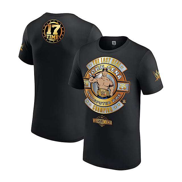 海外取寄 レッスルマニア41 チャンピオンモデル ジョン シナ WWE AUTHENTIC Tシャツ
