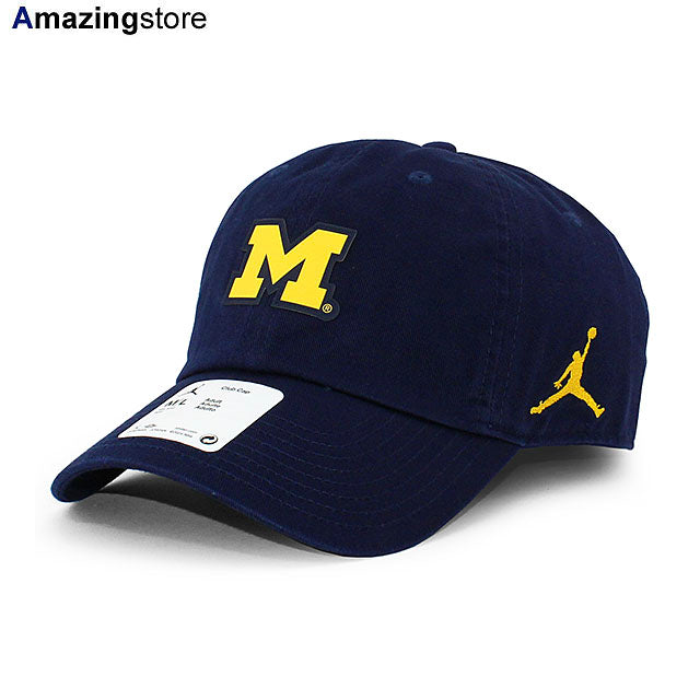 ジョーダンブランド キャップ ミシガン ウォルバリンズ NCAA CLUB PERF STRAPBACK CAP NAVY