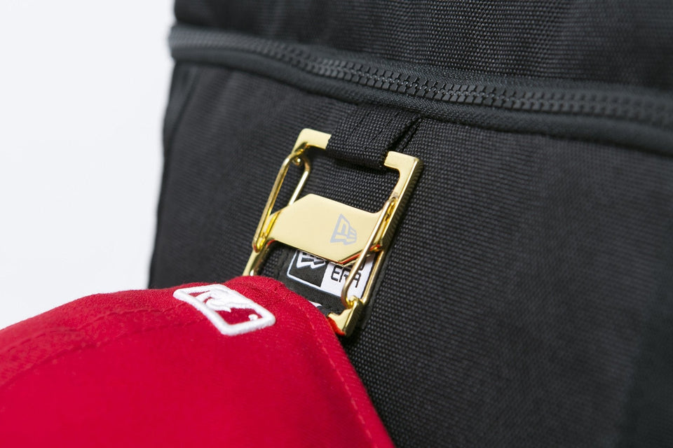 ニューエラ ボックスパック 25L BOX PACK PRINT LOGO OUTLINE MIDIUM BLACK