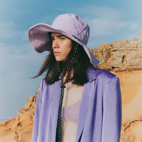 ニューエラ アドベンチャーワイドブリム ハット SOFTNESS OF THE DIRECTED BY KEIKO HITOTSUYAMA ADVENTURE WIDE BRIM LAVENDER