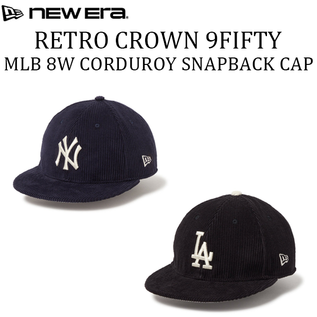 ニューエラ キャップ RC9FIFTY MLB 8W CORDUROY RETRO CROWN STRAPBACK CAP