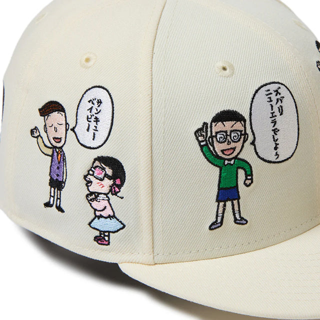 ニューエラ キャップ 59FIFTY ちびまる子ちゃん MARUKO ALL OVER FITTED CAP CREAM