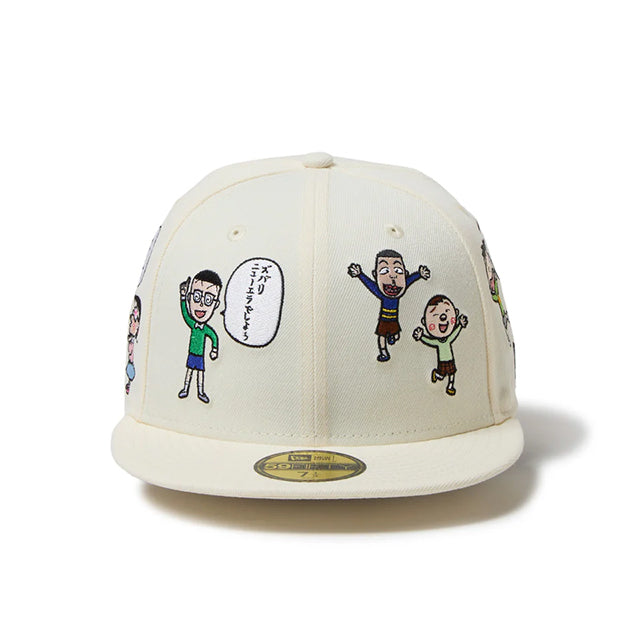 ニューエラ キャップ 59FIFTY ちびまる子ちゃん MARUKO ALL OVER FITTED CAP CREAM