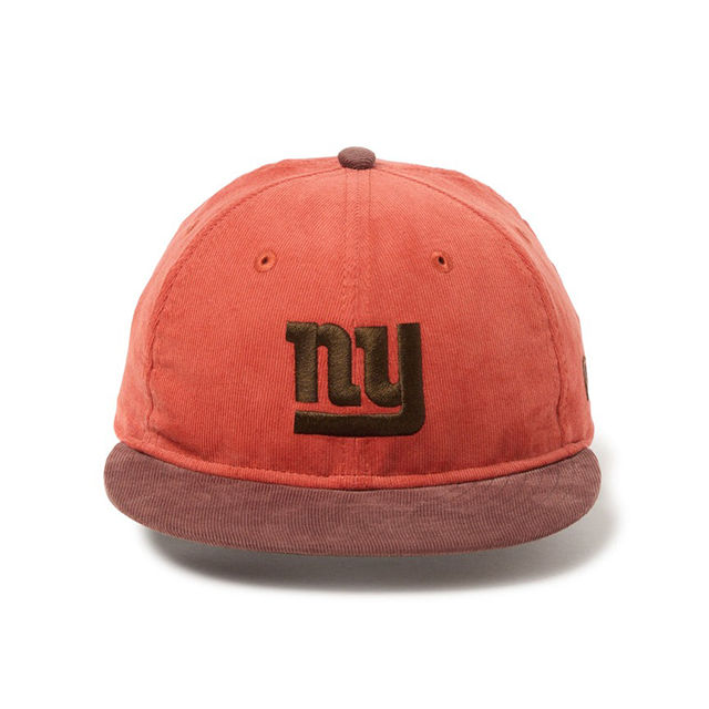 Powered by GORO NAKATSUGAWA ニューエラ キャップ RC9FIFTY ニューヨーク ジャイアンツ NFL CORDUROY SNAPBACK CAP RENGA-BROWN