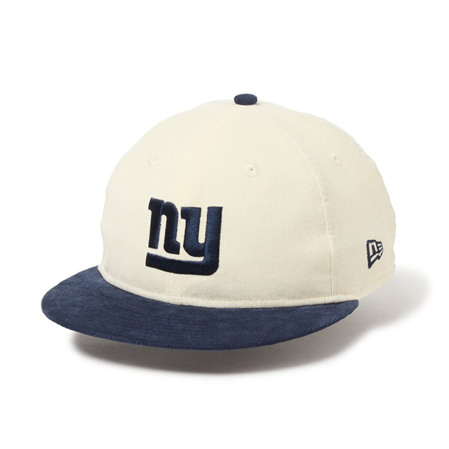 Powered by GORO NAKATSUGAWA ニューエラ キャップ RC9FIFTY ニューヨーク ジャイアンツ NFL CORDUROY SNAPBACK CAP IVORY-NAVY