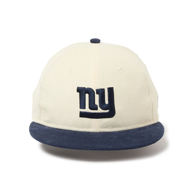 Powered by GORO NAKATSUGAWA ニューエラ キャップ RC9FIFTY ニューヨーク ジャイアンツ NFL CORDUROY SNAPBACK CAP IVORY-NAVY