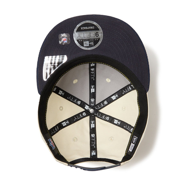 Powered by GORO NAKATSUGAWA ニューエラ キャップ RC9FIFTY ニューヨーク ジャイアンツ NFL CORDUROY SNAPBACK CAP IVORY-NAVY