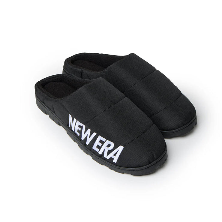 ニューエラ ルームシューズ ROOM SHOES WORDMARK BLACK