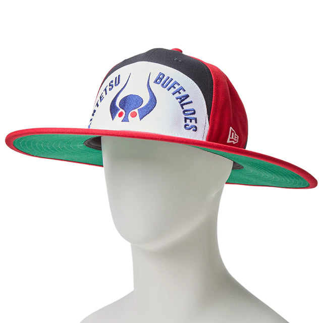 ニューエラ ロングブリムハット 近鉄 バファローズ NPB FITTED LONG BRIM HAT RED-WHITE-NAVY