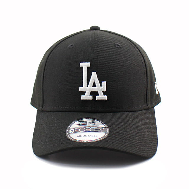 ニューエラ キャップ 9FORTY ロサンゼルス ドジャース MLB WOVEN LABEL ADJUSTABLE CAP BLACK
