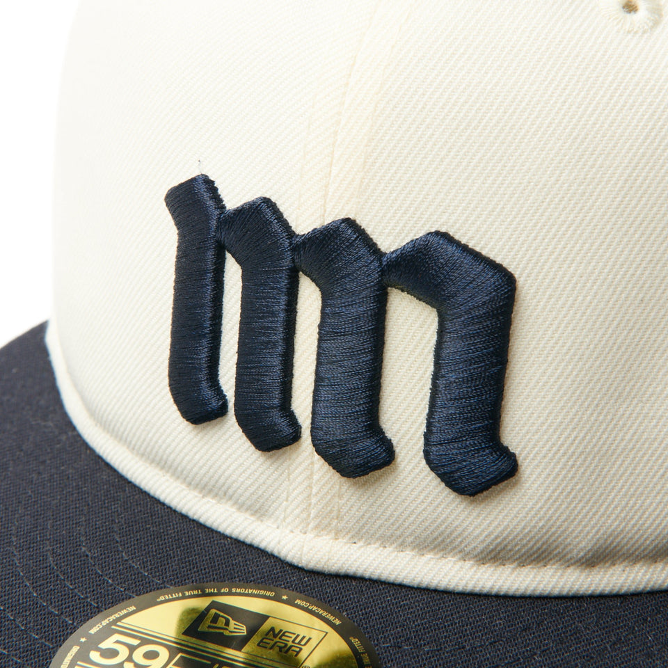 ニューエラ キャップ 59FIFTY Powered by GORO NAKATSUGAWA FITTED CAP CREAM NAVY