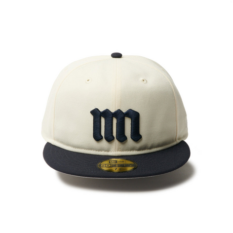 ニューエラ キャップ 59FIFTY Powered by GORO NAKATSUGAWA FITTED CAP CREAM NAVY