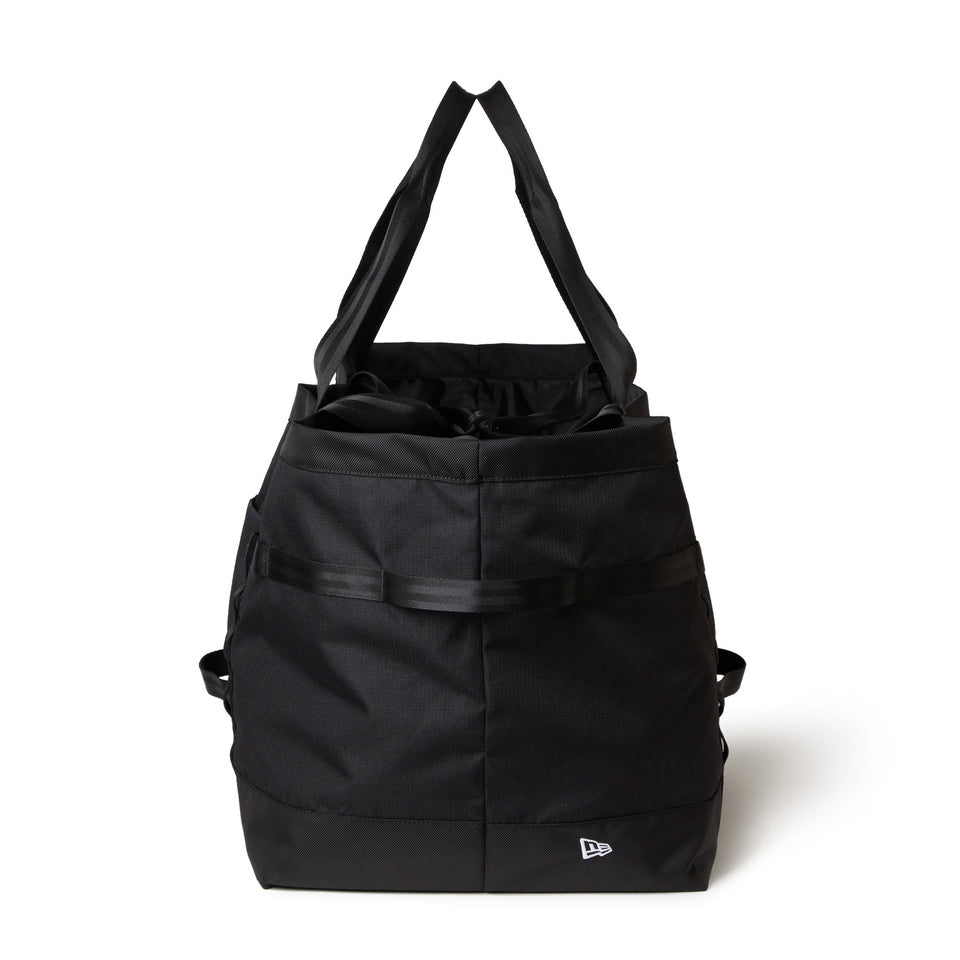 ニューエラ アウトドア トートバッグ YOSHIDA BROS 85L 2WAY FIELD HUGE TOTE BAG BLACK