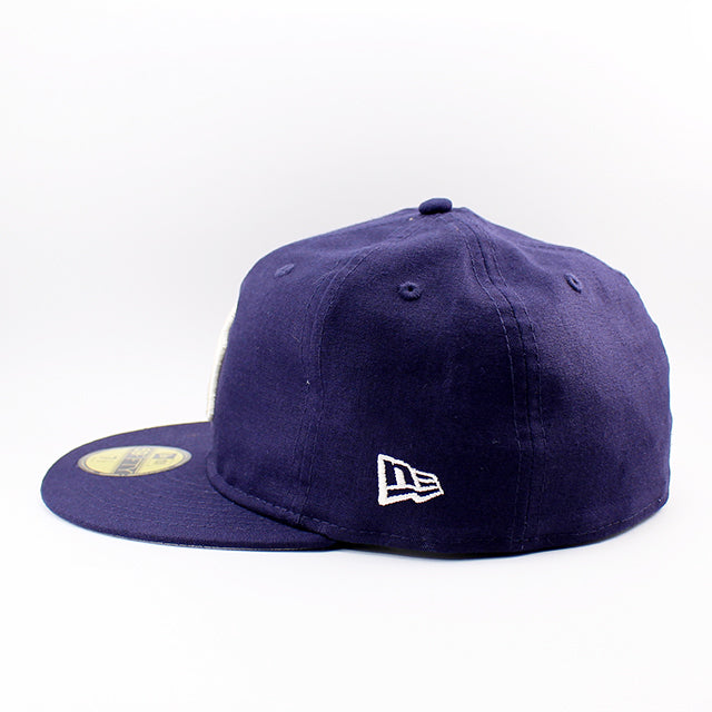 ニューエラ キャップ 59FIFTY 二ューヨーク ヤンキース MLB COTTON FLAX FITTED CAP NAVY