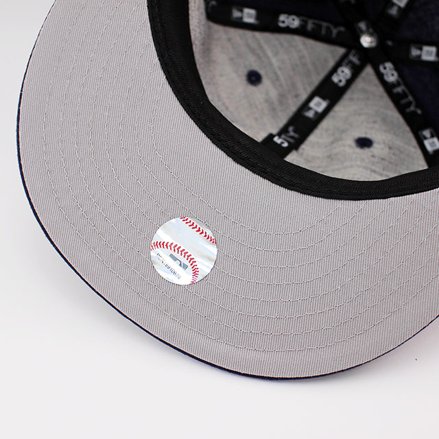 ニューエラ キャップ 59FIFTY 二ューヨーク ヤンキース MLB COTTON FLAX FITTED CAP NAVY