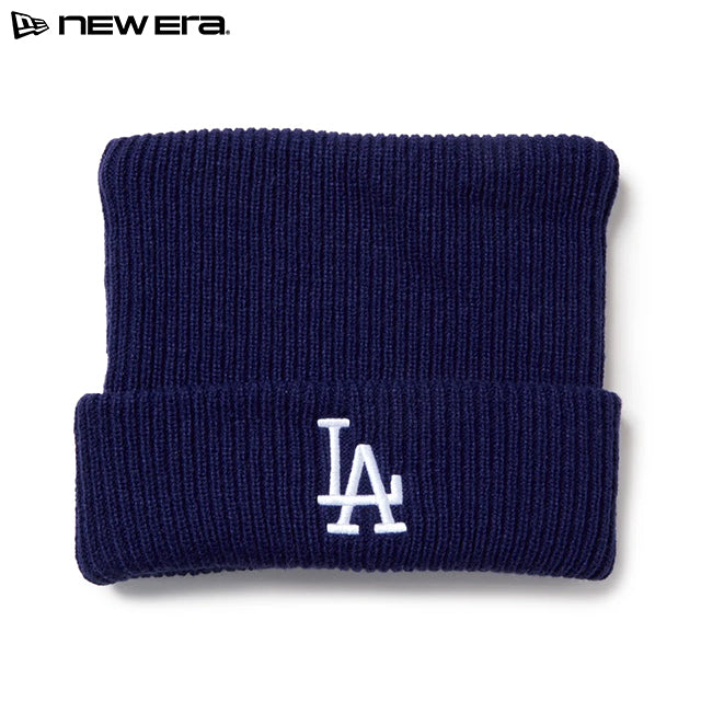 Powered by GORO (MIN-NANO) ニューエラ ニット ビーニーキャップ ロサンゼルス ドジャース SQUARE KNIT BEANIE CAP