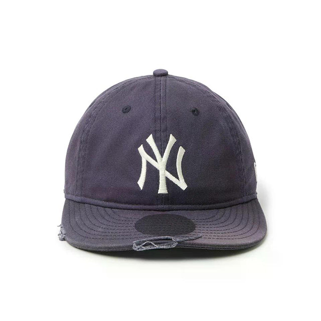 Powered by GORO (MIN-NANO) ニューエラ キャップ 9THIRTY ニューヨーク ヤンキース MLB DAMRGE STRAPBACK CAP NAVY