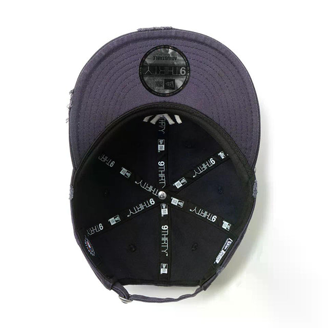 Powered by GORO (MIN-NANO) ニューエラ キャップ 9THIRTY ニューヨーク ヤンキース MLB DAMRGE STRAPBACK CAP NAVY