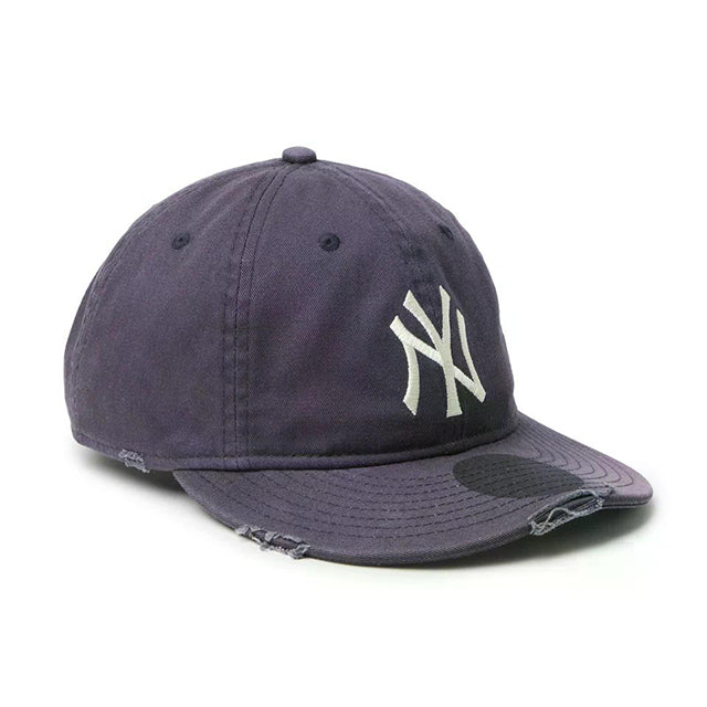 Powered by GORO (MIN-NANO) ニューエラ キャップ 9THIRTY ニューヨーク ヤンキース MLB DAMRGE STRAPBACK CAP NAVY