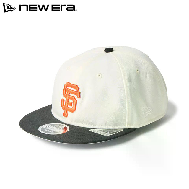 Powered by GORO (MIN-NANO) ニューエラ キャップ RC9FIFTY サンフランシスコ ジャイアンツ MLB FLAT VISOR SNAPBACK CAP CHROME BLACK