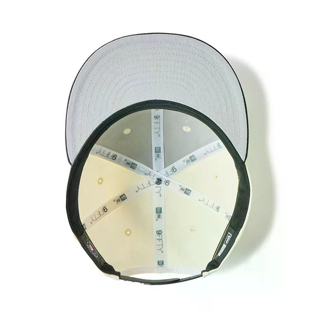 Powered by GORO (MIN-NANO) ニューエラ キャップ RC9FIFTY サンフランシスコ ジャイアンツ MLB FLAT VISOR SNAPBACK CAP CHROME BLACK