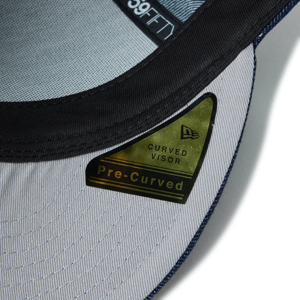 ニューエラ キャップ PC59FIFTY 二ューヨーク ヤンキース MLB CHAIN STITCH FITTED CAP DENIM
