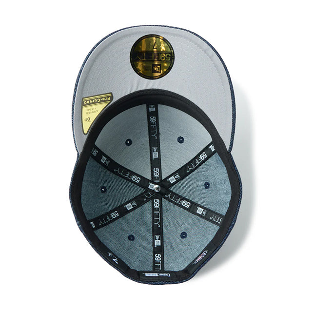 ニューエラ キャップ PC59FIFTY 二ューヨーク ヤンキース MLB CHAIN STITCH FITTED CAP DENIM