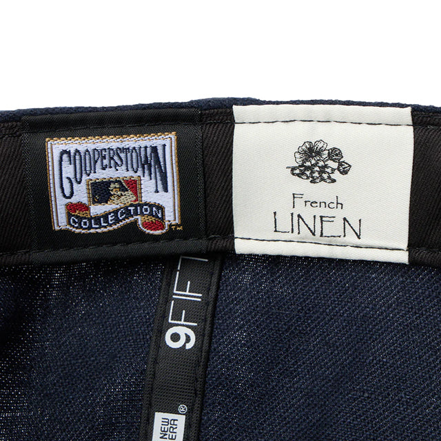 ニューエラ キャップ RC9FIFTY ニューヨーク ヤンキース MLB FRENCH LINEN STRAPBACK CAP NAVY