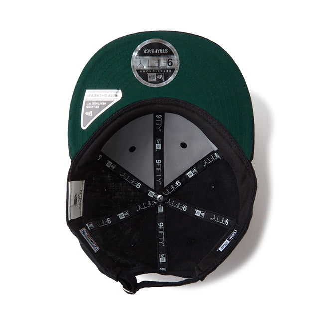 ニューエラ キャップ RC9FIFTY ロサンゼルス ドジャース MLB FRENCH LINEN STRAPBACK CAP BLACK