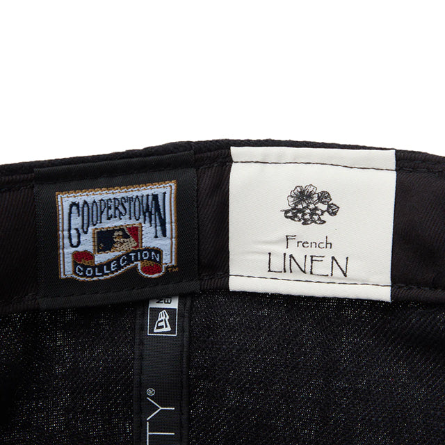 ニューエラ キャップ RC9FIFTY ロサンゼルス ドジャース MLB FRENCH LINEN STRAPBACK CAP BLACK