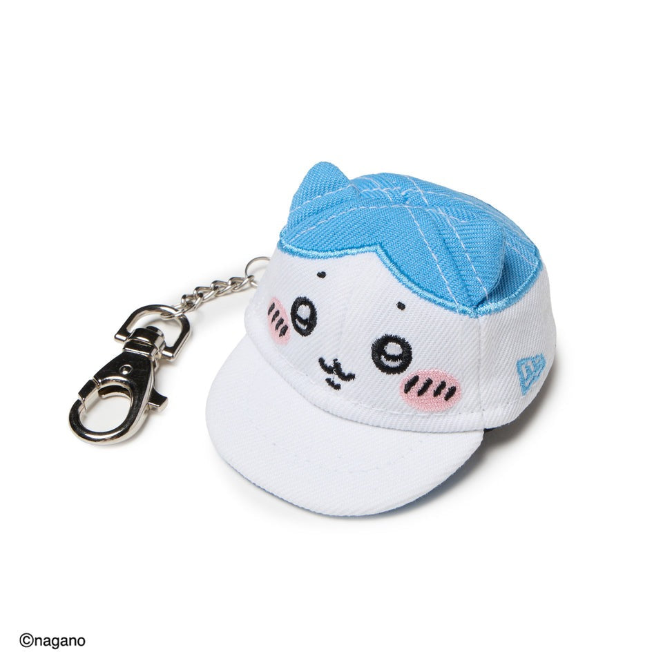 ニューエラ キャップキーホルダー ちいかわ CAP KEYHOLDER WHITE BLUE