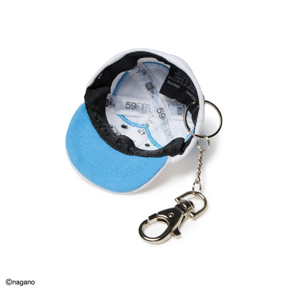ニューエラ キャップキーホルダー ちいかわ CAP KEYHOLDER WHITE BLUE