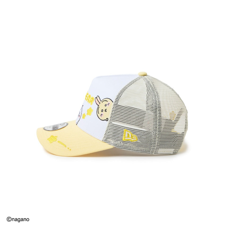子供用 ニューエラ メッシュキャップ 9FORTY ちいかわ YOUTH A-FRAME TRUCKER MESH CAP WHITE-SOFT YELLOW