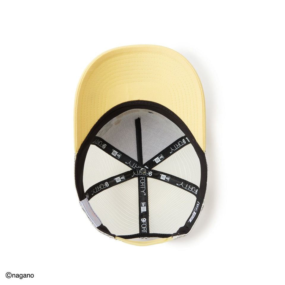 子供用 ニューエラ メッシュキャップ 9FORTY ちいかわ YOUTH A-FRAME TRUCKER MESH CAP WHITE-SOFT YELLOW