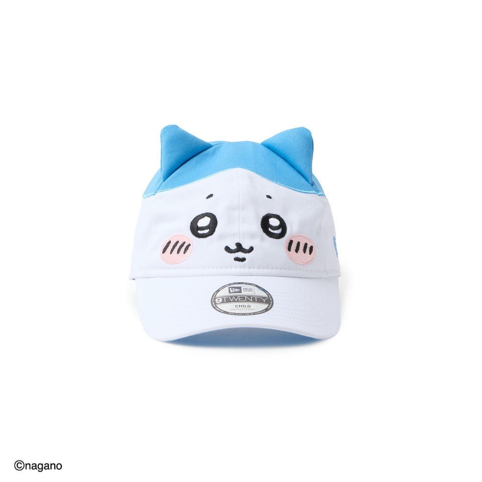 子供用 ニューエラ キャップ 9TWENTY ちいかわ CHILD HACHIWARE STRAPBACK CAP WHITE-BLUE