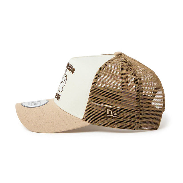 ニューエラ メッシュキャップ 9FORTY ちいかわ HACHIWARE USAGI A-FRAME TRUCKER MESH CAP KHAKI
