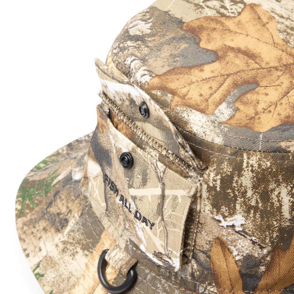 ニューエラ アウトドア バケットハット OUTDOOR LOOP ANGLER'S CLUB BUCKET-01 HAT REALTREE CAMO