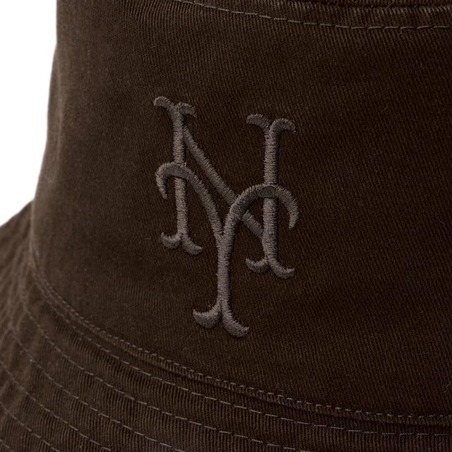 ニューエラ バケット01 ニューヨーク メッツ REVERSIBLE BUKET-01 HAT BURNT WOOD-OLIVE