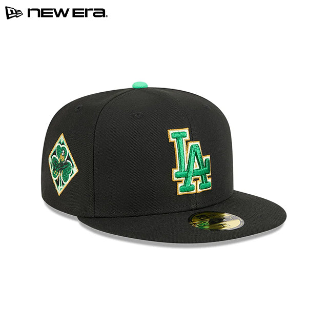 ニューエラ キャップ 59FIFTY ロサンゼルス ドジャース MLB ST PATRICKS DAY FITTED CAP BLACK