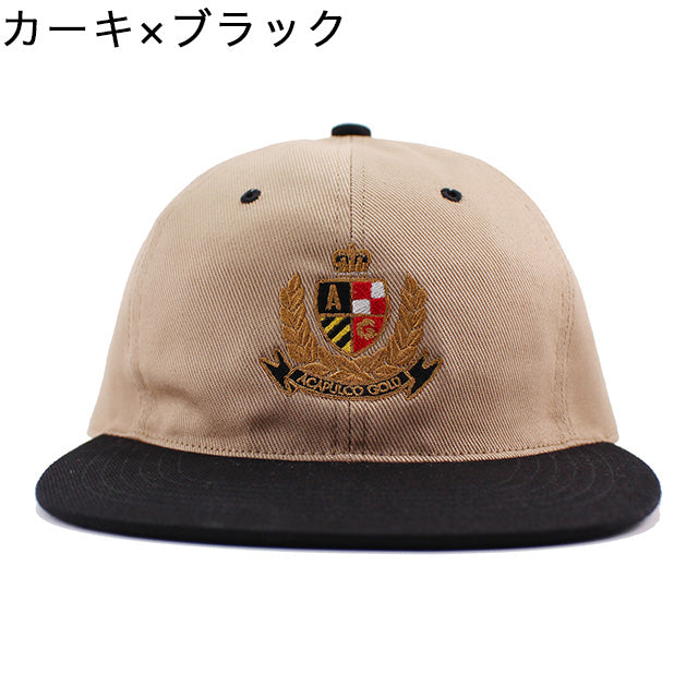 アカプルコ ゴールド ストラップバック キャップ【CREST 6-PANEL CAP】 ACAPULCO GOLD