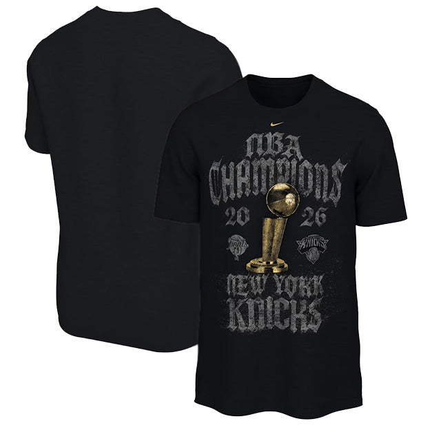 海外取寄 ナイキ Tシャツ ニューヨーク ニックス 2026 NBA FINALS CHAMPIONS LIMITED EDITION LOCKER ROOM T-SHIRT BLACK