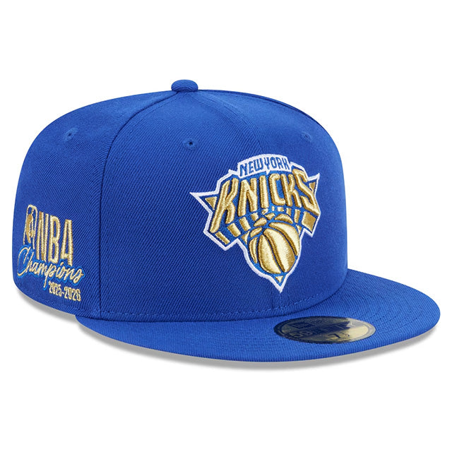 海外取寄 ニューエラ キャップ 59FIFTY ニューヨーク ニックス 2026 NBA FINALS CHAMPIONS RING CEREMONY FITTED CAP BLUE