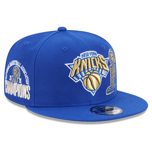 海外取寄 ニューエラ キャップ 9FIFTY ニューヨーク ニックス 2026 NBA FINALS CHAMPIONS RING CEREMONY SNAPBACK CAP BLUE