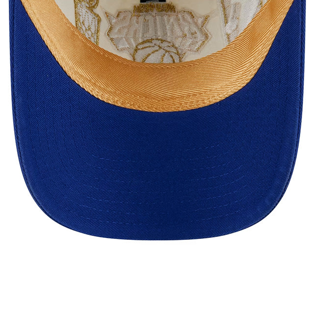 海外取寄 ニューエラ キャップ 9TWENTY ニューヨーク ニックス 2026 NBA FINALS CHAMPIONS LOCKER ROOM RING CEREMONY STRAPBACK CAP WHITE-BLUE