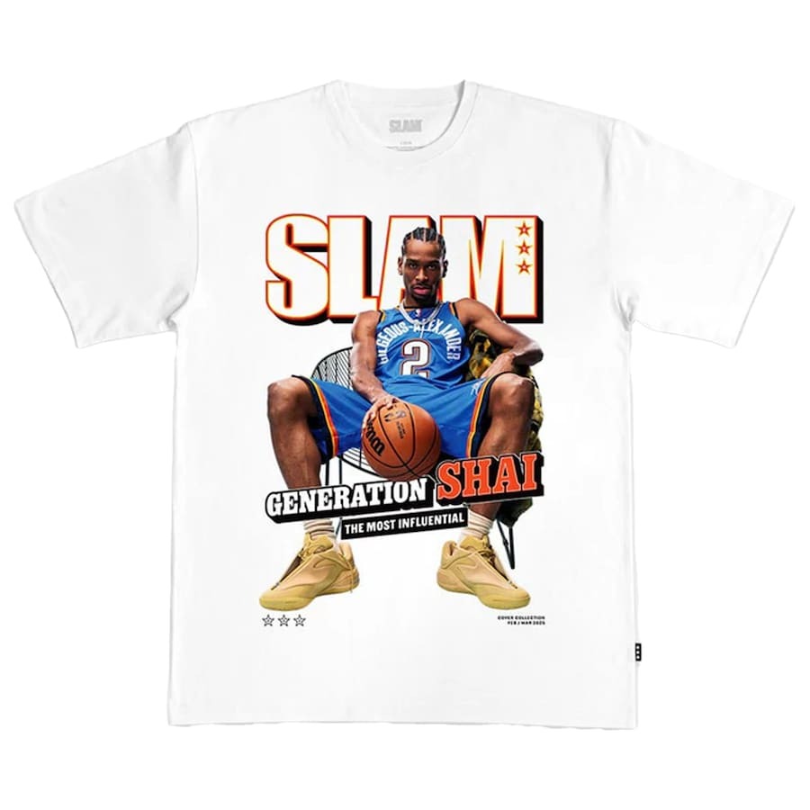 海外取寄 シェイ ギルジャス=アレクサンダーモデル スラム Tシャツ 2025 COVER GRAPHIC T-SHIRT WHITE