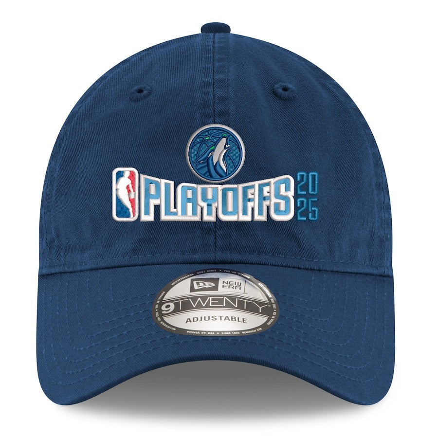 海外取寄 ニューエラ キャップ 9TWENTY ミネソタ ティンバーウルブズ 2025 NBA PLAYOFFS ADJUSTABLE CAP NAVY